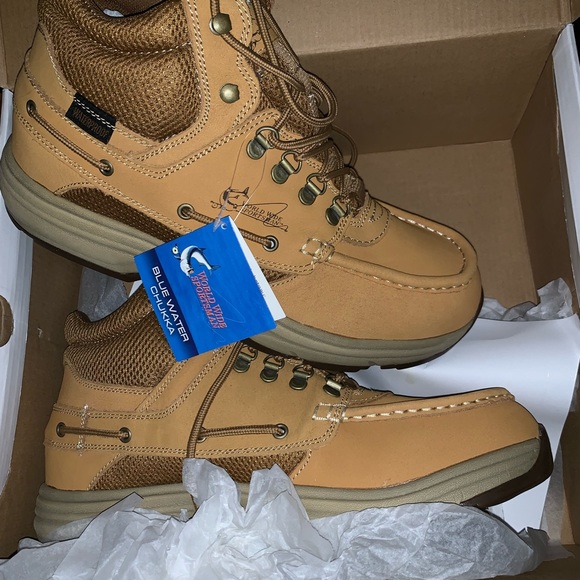 Blue water chukka boots Clearance